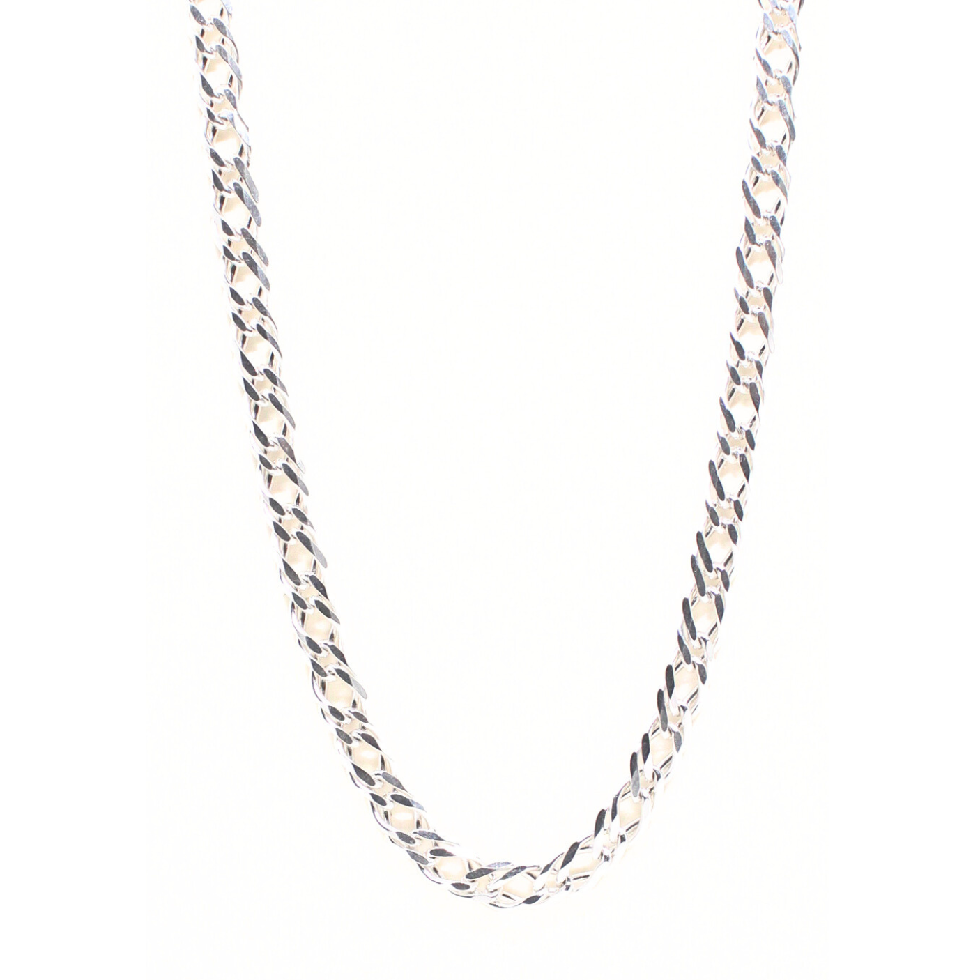 Rambo Flat Curb Chain Necklace + Bracelet