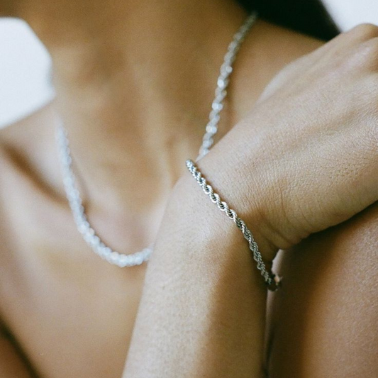 Rope Chain  Necklace + Bracelet